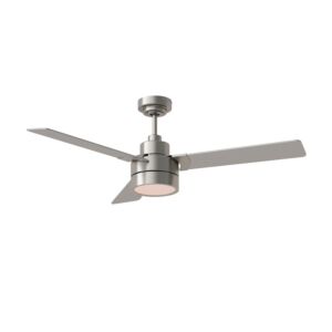 Jovie 1-Light 52" Ceiling Fan in Brushed Steel