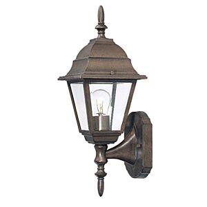 Builder's Choice 1-Light Wall Sconce in Burled Walnut
