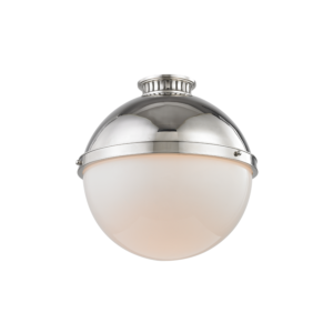  Latham Ceiling Light in Polished Nickel