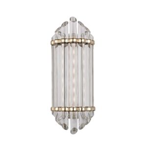 Hudson Valley Albion 7 Inch Bathroom Vanity Light in Aged Brass