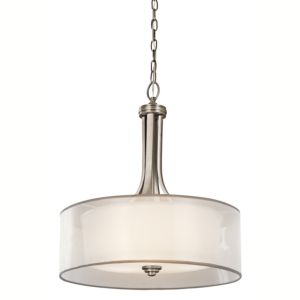Kichler Lacey 4 Light Inverted Pendant in Antique Pewter