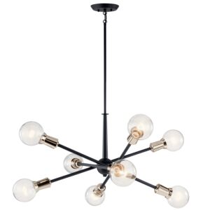 Armstrong 8-Light Chandelier in Black