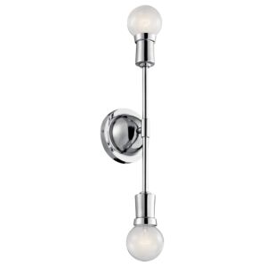 Armstrong 2-Light Wall Sconce in Chrome