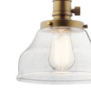Avery Pendant in Natural Brass