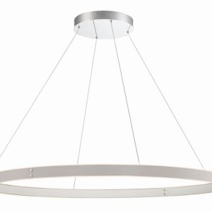 Verdura 1-Light LED Chandelier in Grey With White