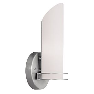 Pelham 1-Light Bathroom Vanity Light Light with Wall Sconce in Brushed Nickel