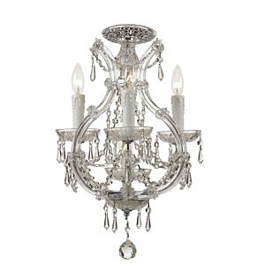 Crystorama Maria Theresa 4 Light 13 Inch Ceiling Light in Polished Chrome with Clear Swarovski Strass Crystals