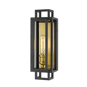 Z-Lite Titania 1-Light Wall Sconce In Bronze With Olde Brass