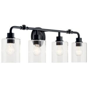 Gunnison 4-Light Bathroom Vanity Light in Black