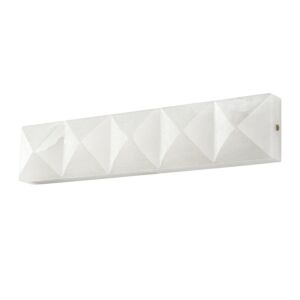 Gypsum 1-Light LED Wall Sconce in Vintage Brass