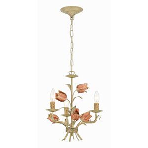 Southport 3-Light Mini Chandelier in Sage Rose