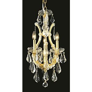 Maria Theresa 4-Light Chandelier in Gold