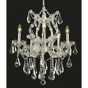 Maria Theresa 6-Light Chandelier in Chrome
