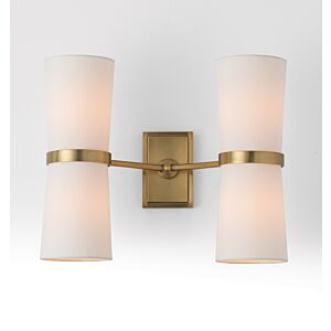 Inwood 4-Light Wall Sconce in Antique Brass