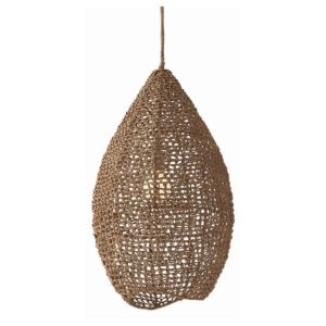 Arteriors Evers 27 Inch Hand Woven Sea Grass Pendant in Natural
