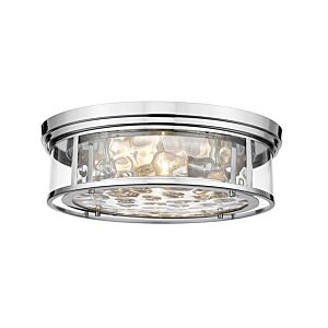 Z-Lite Clarion 4-Light Flush Mount Ceiling Light In Polished Nickel