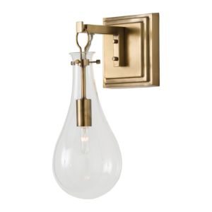 Arteriors Sabine 15"Sconce in Clear/Antique Brass