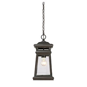Savoy House Taylor 1 Light Outdoor Hanging Lantern in English Bronze with Gold