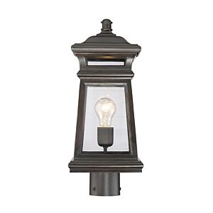 Savoy House Taylor 1 Light Outdoor Post Lantern in English Bronze with Gold