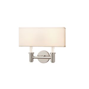 Kalco Dupont 2 Light 11 Inch Wall Sconce in Chrome