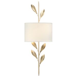 Broche 2-Light Wall Mount in Antique Gold