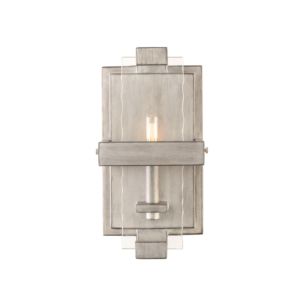 Kalco Astoria 13 Inch Wall Sconce in Moon Silver