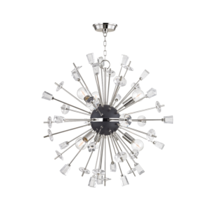 Hudson Valley Liberty 6 Light Chandelier in Polished Nickel
