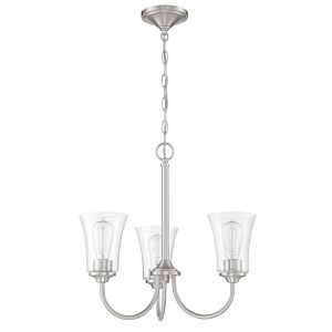 Craftmade Gwyneth 3 Light Traditional Chandelier in Brushed Polished Nickel
