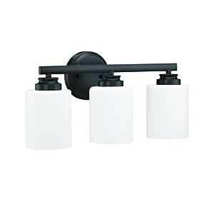 Craftmade Bolden 3-Light Bathroom Vanity Light in Flat Black