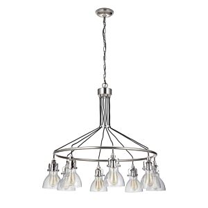 Craftmade Gallery State House 8-Light Chandelier in Polished Nickel