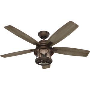 Coral Bay 3-Light 52" Ceiling Fan in Weathered Copper