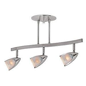 Access Comet 3 Light Ceiling Light in Brushed Steel
