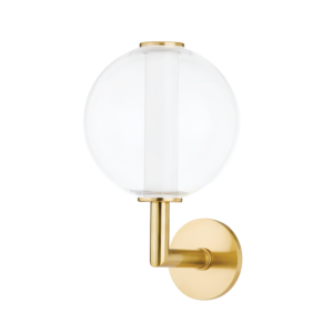 Richford 1-Light Wall Sconce in Aged Brass