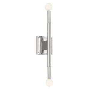 Odensa 2-Light Wall Sconce in Polished Nickel