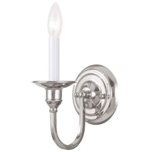 Cranford 1-Light Wall Sconce in Polished Nickel