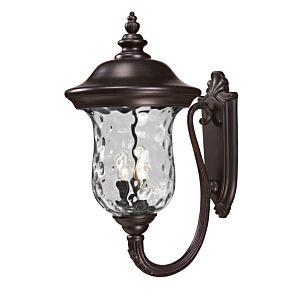 Z-Lite Armstrong 3-Light Outdoor Wall Sconce In Bronze