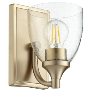 Quorum Enclave 8 Inch Wall Sconce in Aged Brass with