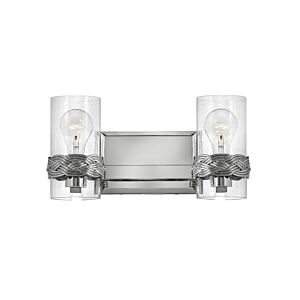 Hinkley Nevis 2-Light Bathroom Vanity Light In Polished Nickel