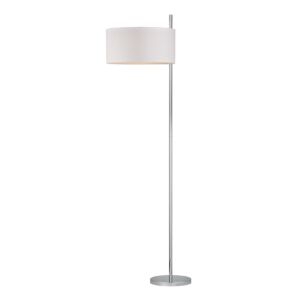 Attwood 1-Light Floor Lamp in Polished Nickel