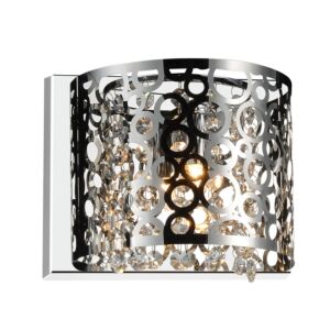 CWI Bubbles 1 Light Bathroom Sconce With Chrome Finish