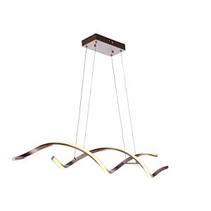 Craftmade Pulse 1-Light Linear Pendant in Champagne Brass