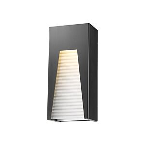 Z-Lite Millenial 1-Light Outdoor Wall Sconce In Black Silver