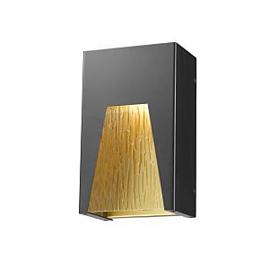 Z-Lite Millenial 1-Light Outdoor Wall Sconce In Black Gold