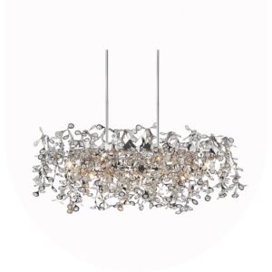 CWI Flurry 7 Light Down Chandelier With Chrome Finish