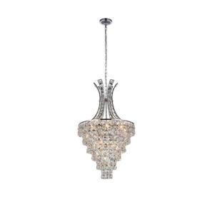 CWI Lighting Chique 9 Light Chandelier with Chrome finish