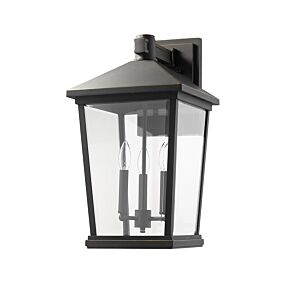 Z-Lite Beacon 3-Light Outdoor Wall Sconce In Oil Rubbed Bronze