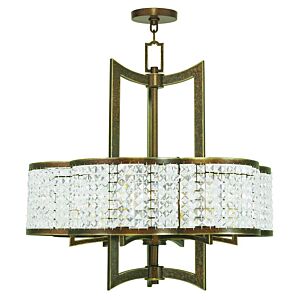 Grammercy 6-Light Chandelier in Hand Applied Palacial Bronze