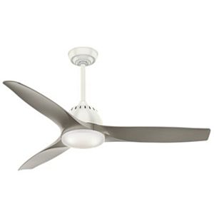Wisp 52-inch LED Cased White Glass Indoor Ceiling Fan