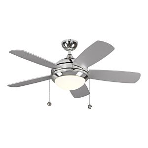 Monte Carlo Discus Classic II 44 Inch Indoor Ceiling Fan in Polished Nickel