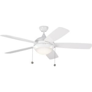 Generation Lighting Discus Outdoor 52" Discus Outdoor Fan in White